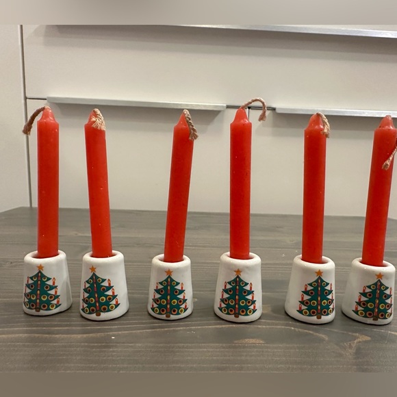 Vintage mini taper candles with potcelain holders
Chadwick Miller - Picture 1 of 8